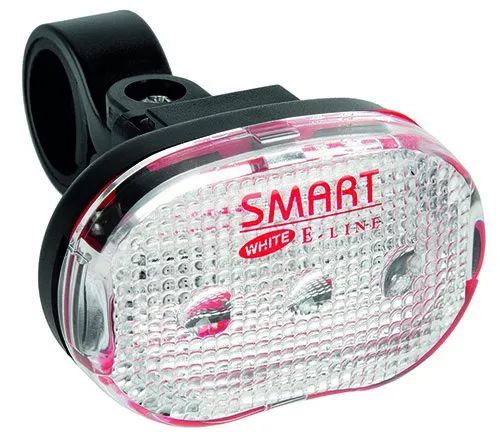 Фонарь 5-220500 передний 1д повыш. ярк./2ф белый с батар. (100) SMART